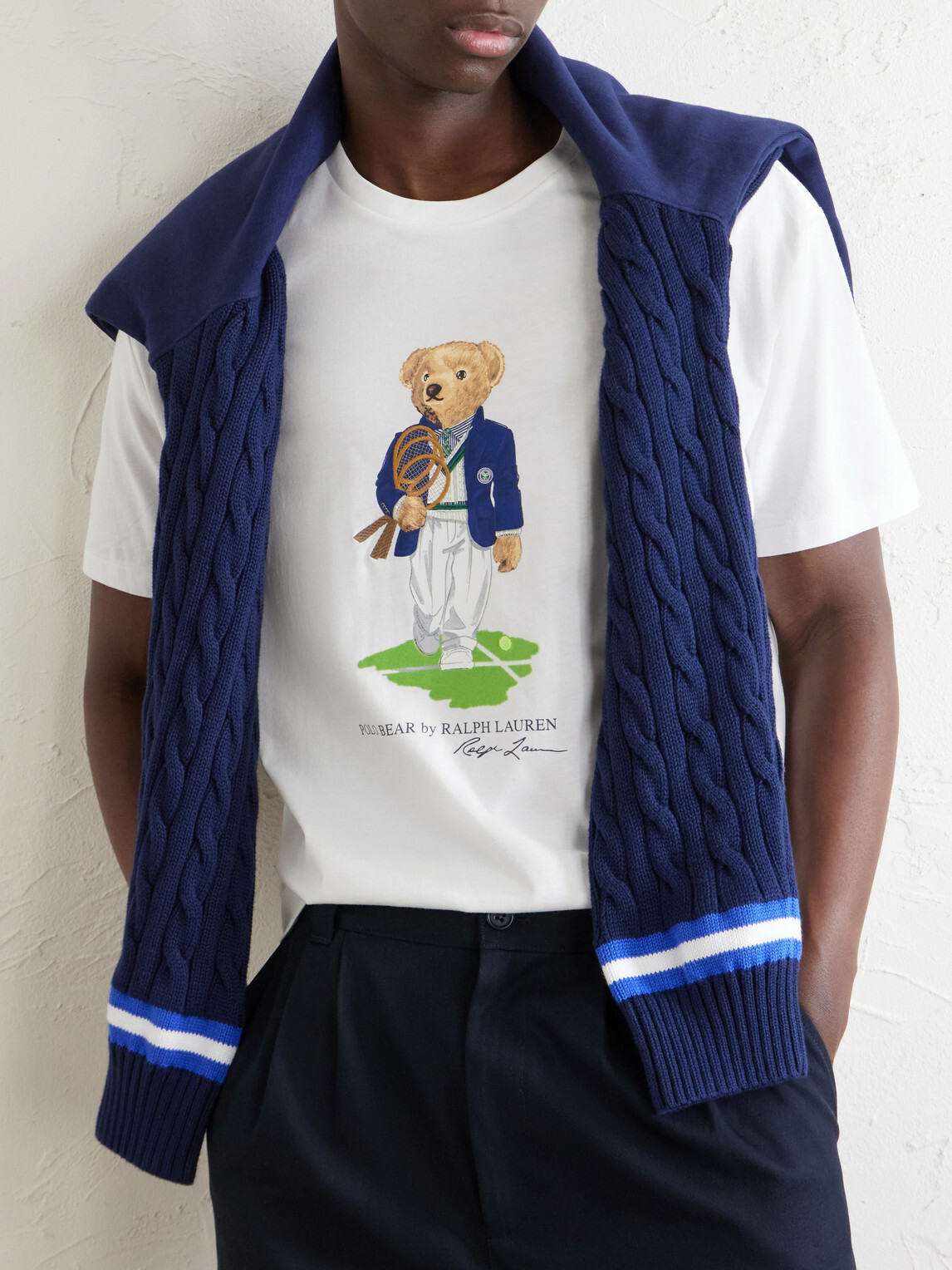 Polo Ralph Lauren - Wimbledon Logo-Printed Cotton-Jersey T-Shirt - White