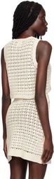 LESET Off-White Lucy Tank Top