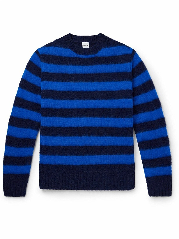 Photo: Aspesi - Striped Wool Sweater - Blue