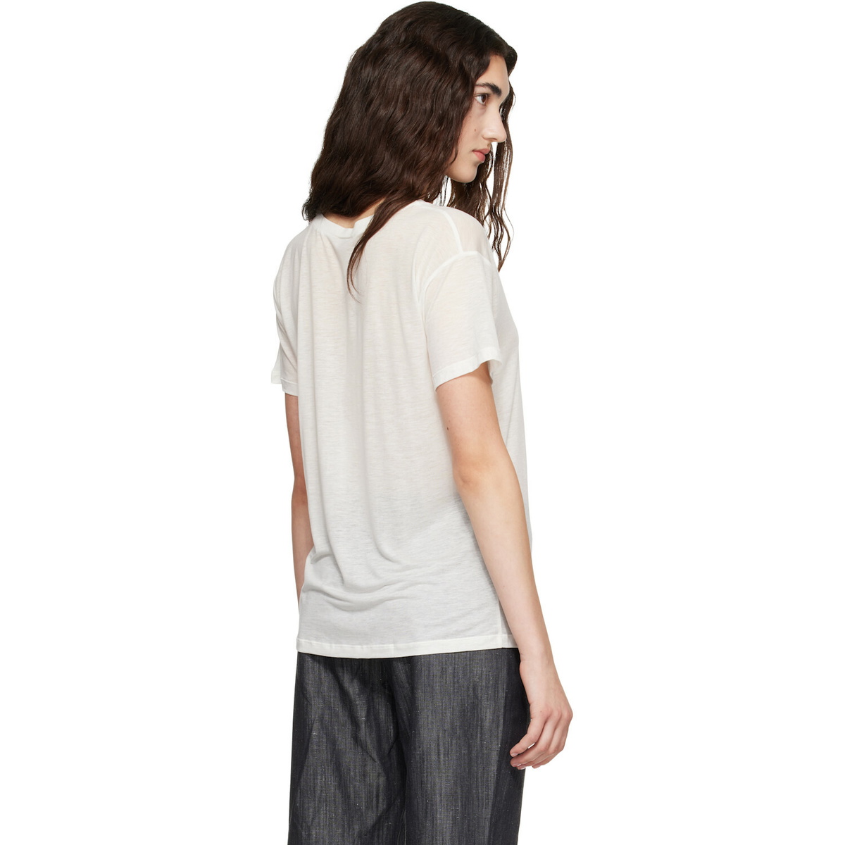 Baserange White Loose T-shirt