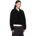 MM6 Maison Margiela Black Teddy Fleece Sweatshirt