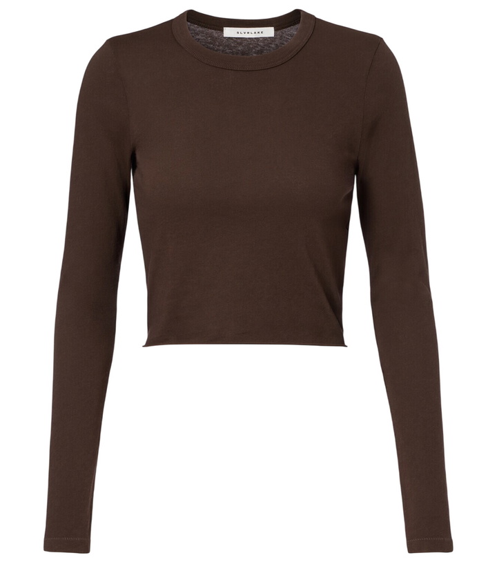 Photo: Slvrlake Baby cropped cotton jersey T-shirt