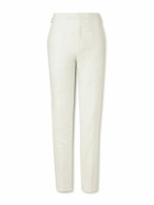 Kingsman - Herringbone Linen-Twill Tuxedo Trousers - Neutrals