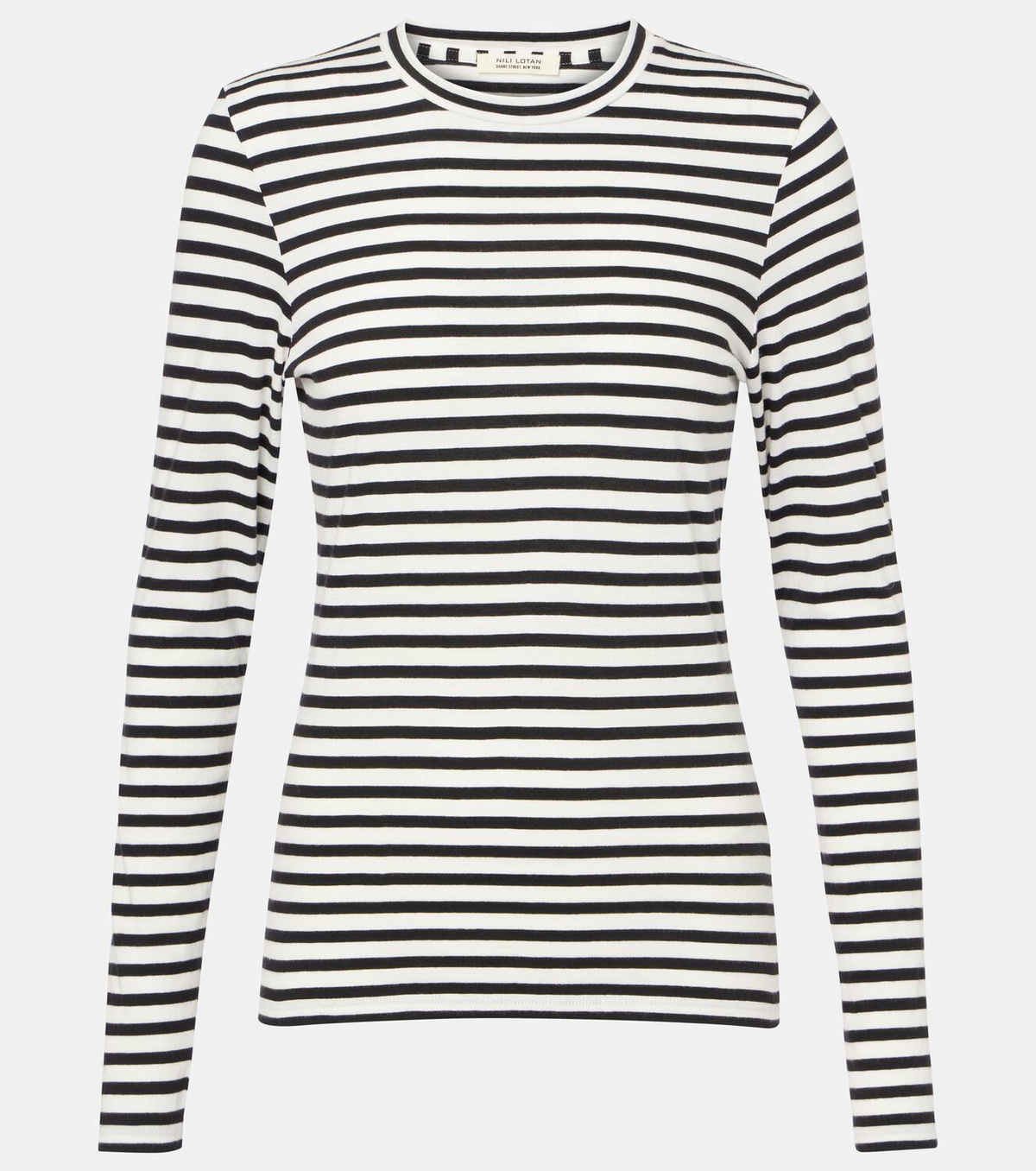Nili Lotan Susana striped cotton jersey T-shirt