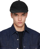 Comme des Garçons Homme Black Wool & Leather Cap
