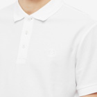 Burberry Men's Eddie TB Circle Logo Polo Shirt in White