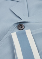Che Valbonne Stripe-trimmed Shirt Light Blue