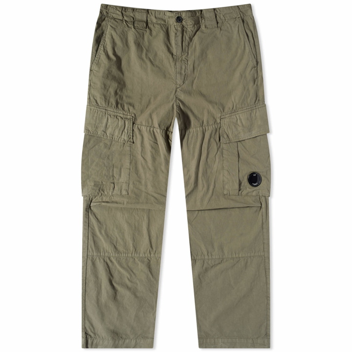 Photo: C.P. Company Men's Micro Reps Cargo Trouser in Bronze Green