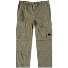 C.P. Company Men's Micro Reps Cargo Trouser in Bronze Green