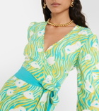 Diane von Furstenberg Belted printed minidress