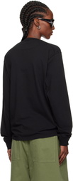 Stone Island Black 2100030 Organic Cotton Jersey 'Fissato' Effect T-shirt