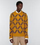 Marni - Intarsia mohair-blend sweater