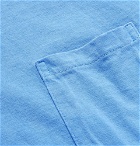 Velva Sheen - Garment-Dyed Cotton-Jersey T-Shirt - Blue