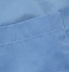 Aloye - Colour-Block Cotton-Poplin Shirt - Blue