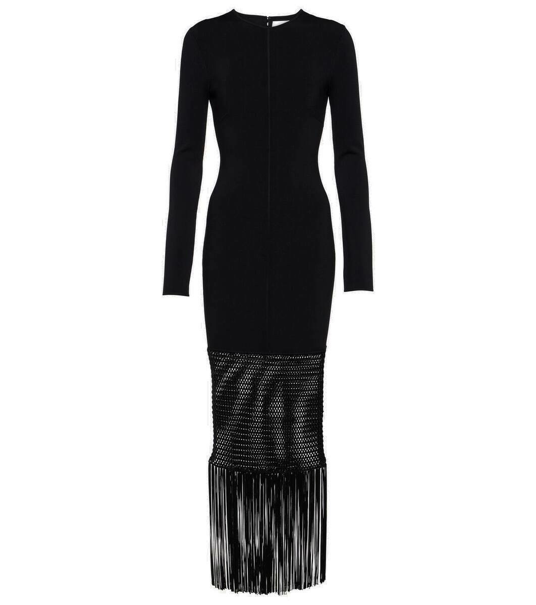 Galvan Diana fringed maxi dress Galvan