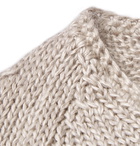 TOM FORD - Mulberry Silk and Mohair-Blend Sweater - Neutrals