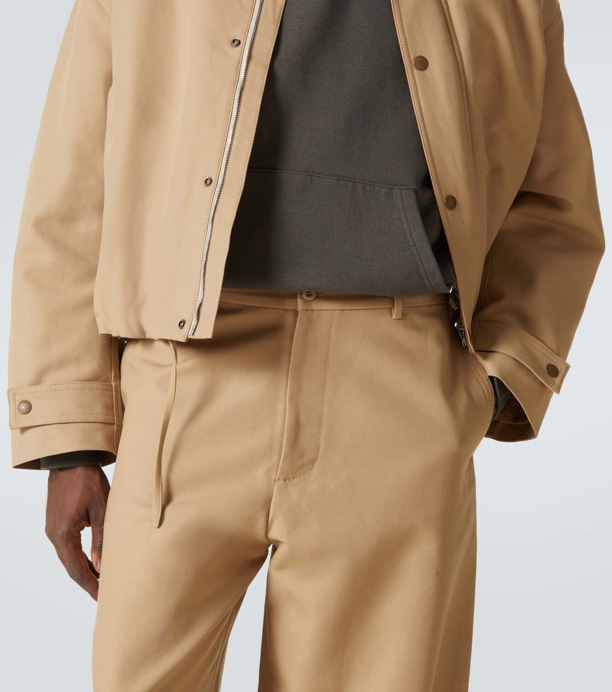Acne Studios Cotton twill wide-leg pants