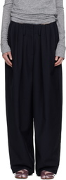 OPEN YY Black Full Gather Trousers