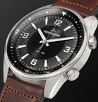 JAEGER-LECOULTRE - Polaris Automatic Stainless Steel and Leather Watch, Ref. No. Q9008471 - Black