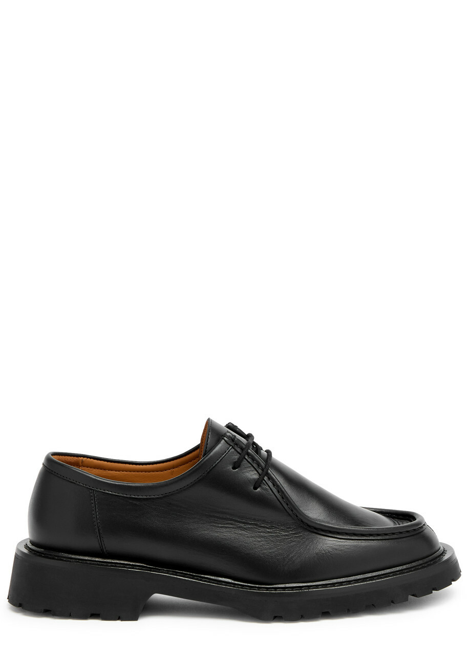 Legres Leather Derby Shoes Black