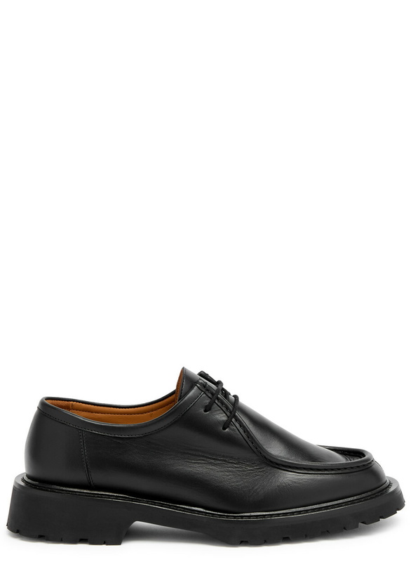 Photo: Legres Leather Derby Shoes Black