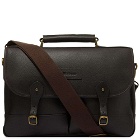 Barbour Men's Leather Briefcase in Chocolate