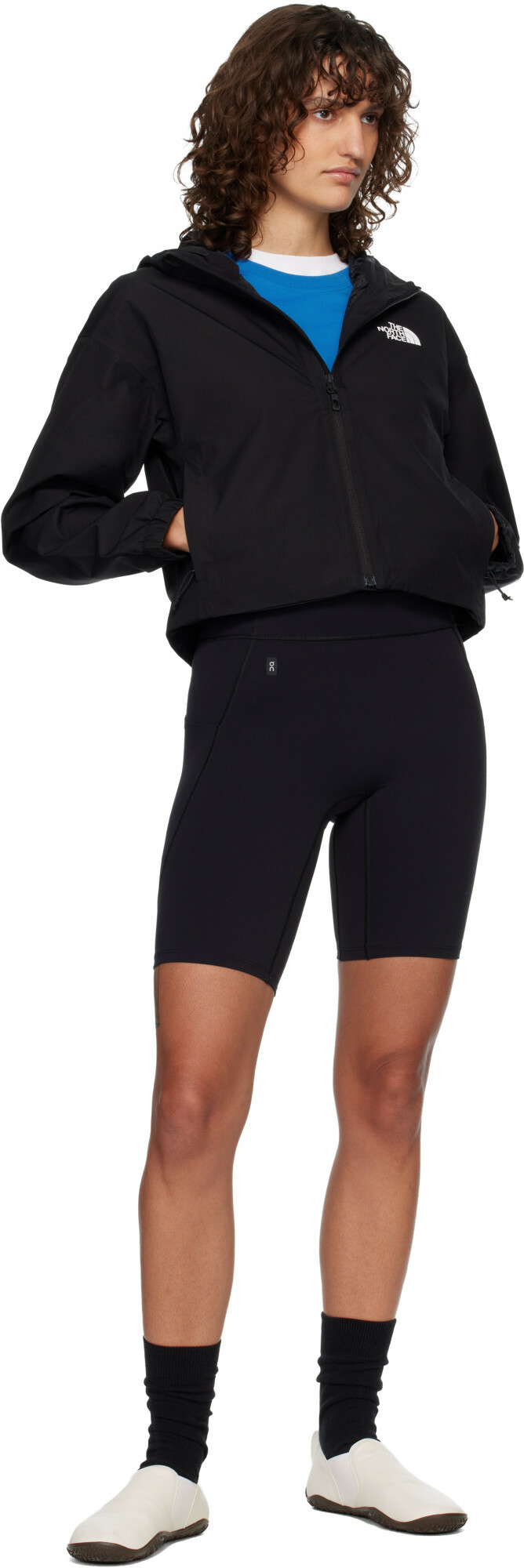 The North Face Black Quest Cropped Waterproof Rain Jacket