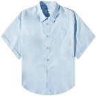 AMI Men's Short Sleeve Shirt in Sky Blue