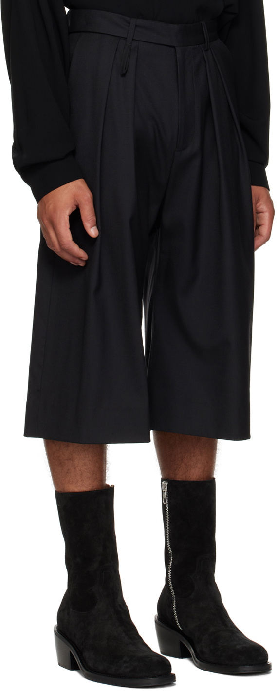 Parnell Mooney Black Pleated Shorts