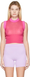 Jacquemus Pink 'La Maille Ascosu' Tank Top