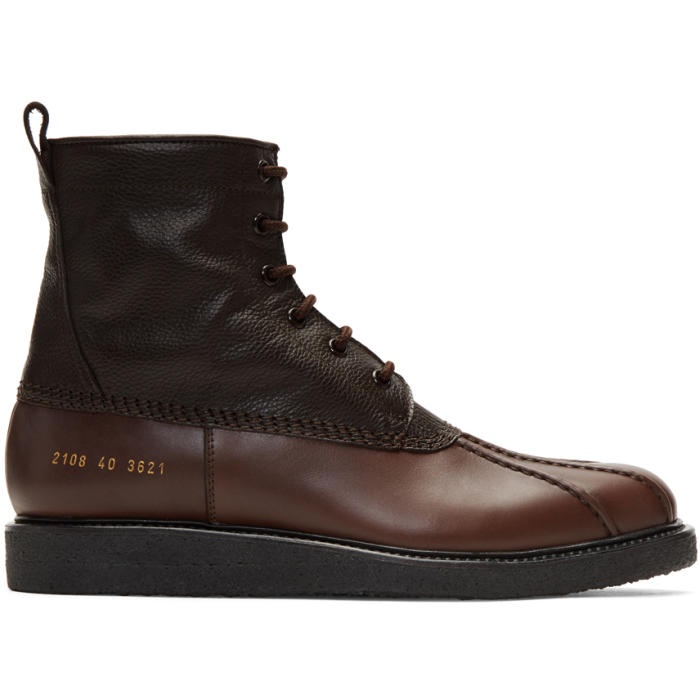 Photo: Common Projects Brown Duck Boots 