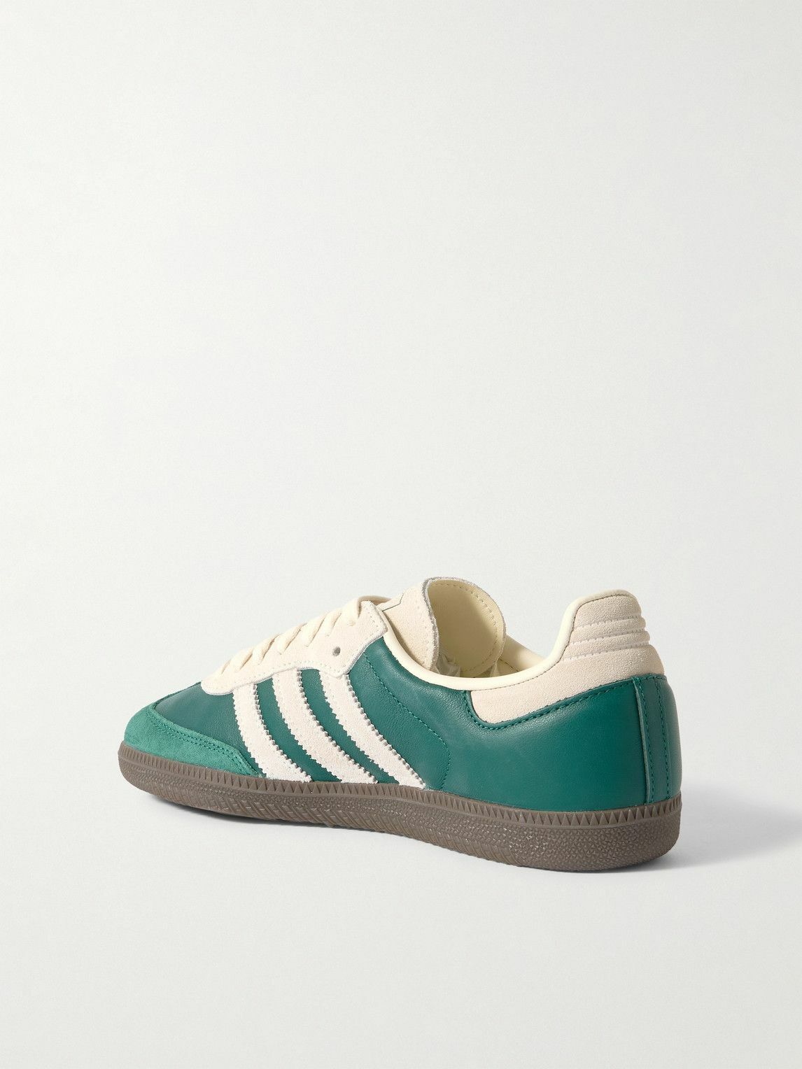 adidas Originals - Samba OG Suede-Trimmed Leather Sneakers