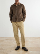 Hartford - Dary Wool-Blend Felt Blouson Jacket - Brown