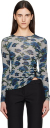 Coperni Blue & White Suspended ASCII T-shirt