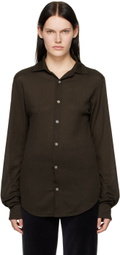 Ludovic de Saint Sernin Brown Slim Shirt