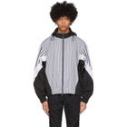 Minotaur White and Black Stripe Jacket