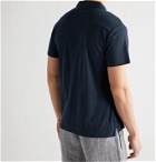 Onia - Shaun Linen-Blend Jersey Polo Shirt - Blue