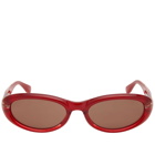 Bonnie Clyde Groupie Sunglasses in Red/Brown 