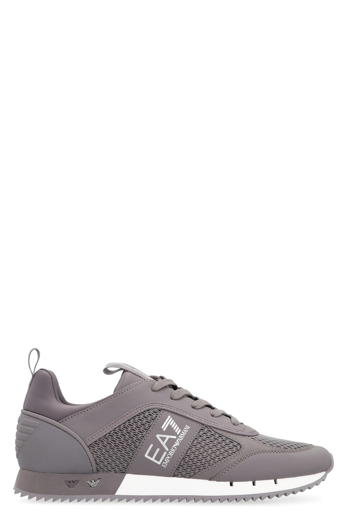 EA7 Mesh And Vegan Leather Low-top Sneakers