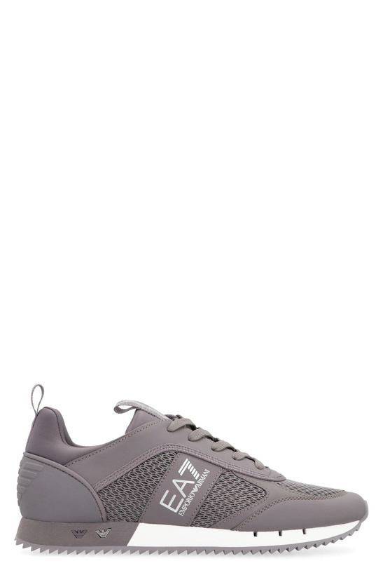 Photo: EA7 Mesh And Vegan Leather Low-top Sneakers
