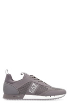 EA7 Mesh And Vegan Leather Low-top Sneakers
