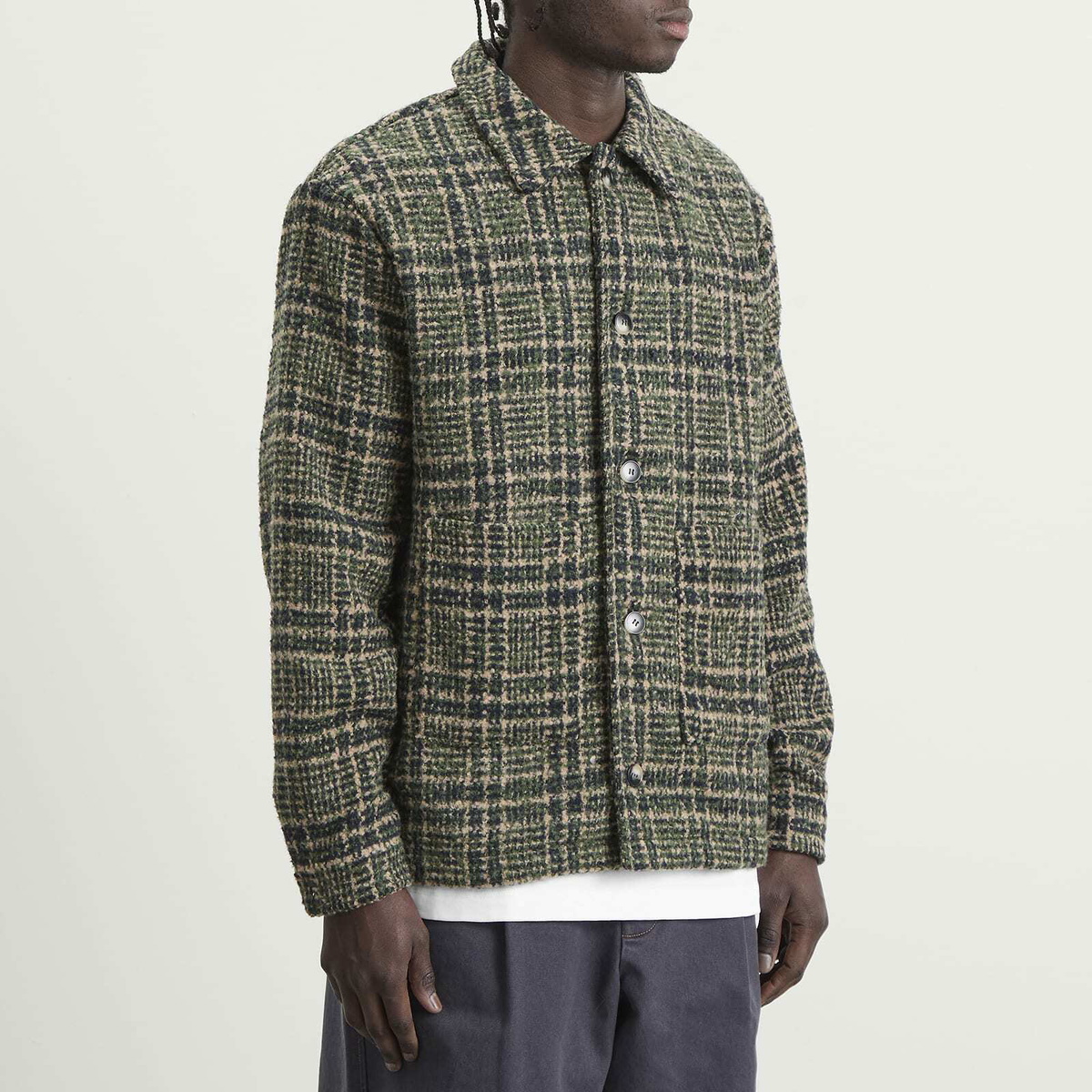 Bound Men's Textured Woven Overshirt in Yosemite Check
