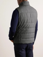Canali - Quilted Padded Canvas Gilet - Gray