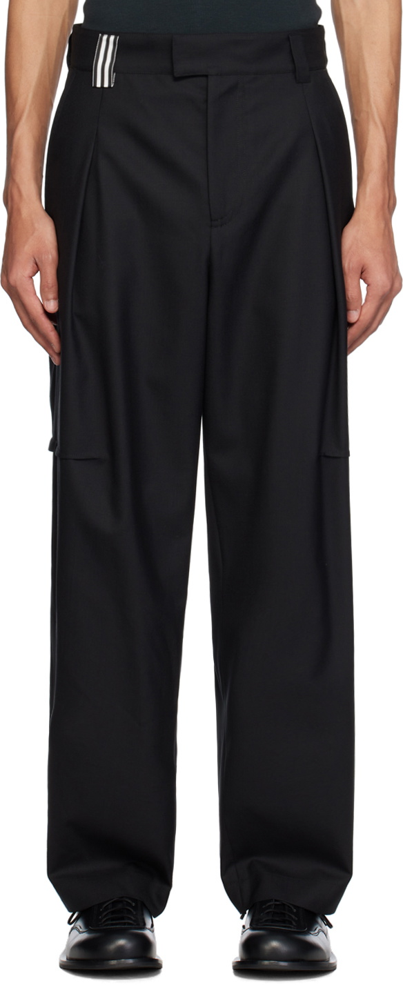 Marina Yee Black Wide-Leg Trousers