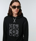 Loewe - Anagram embroidered cotton hoodie