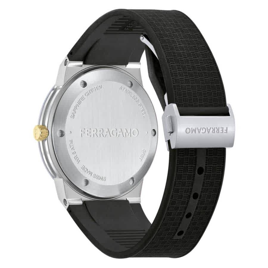 Ferragamo Infinity Sapphire Quartz Silver Dial Mens Watch SFST00124