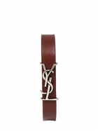 SAINT LAURENT - Ysl Single Wrap Leather Bracelet