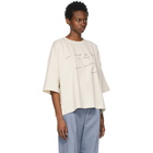 JW Anderson Off-White Oversized Oscar Wilde T-Shirt