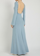 Reformation Florence Knit Maxi Dress Light Blue