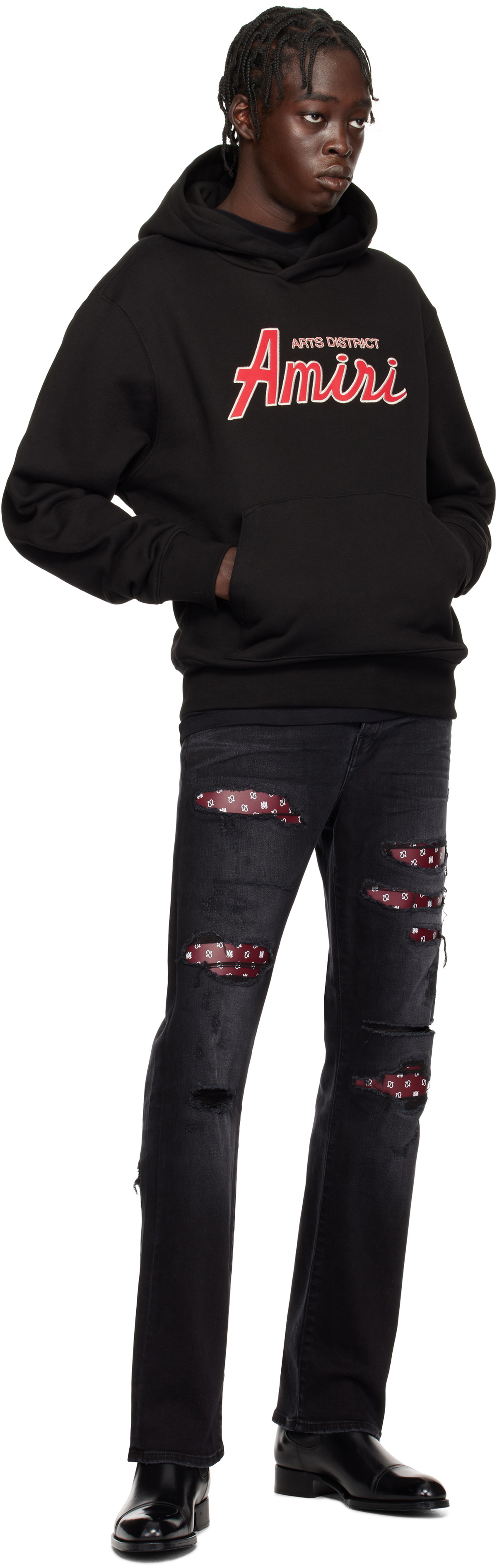 AMIRI Black 'Amiri' City Hoodie